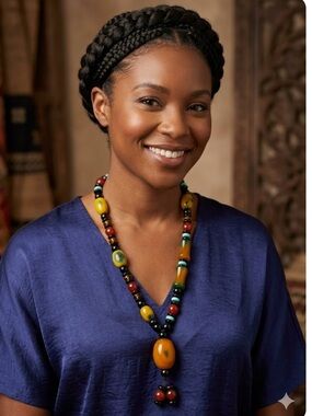 Beautiful Multicolor Handmade African Beaded Necklace